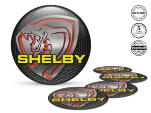 Domed Stickers Tuning Radiant Flow Vector